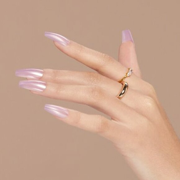 Kiss Glazed Donut Light Purple Nails Long Length - Picture 6 of 6